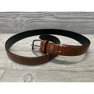 Stacy Adams Men's Embossed Belt Size 38 Brown Black